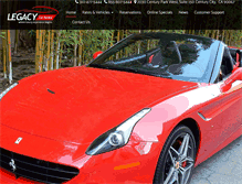 Tablet Screenshot of legacycarrental.com